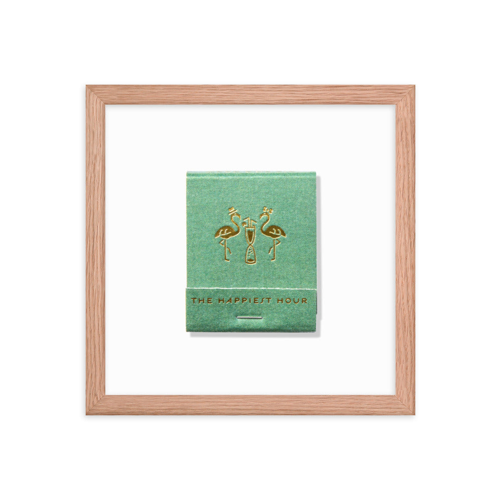 The Happiest Hour Matchbox Framed Print