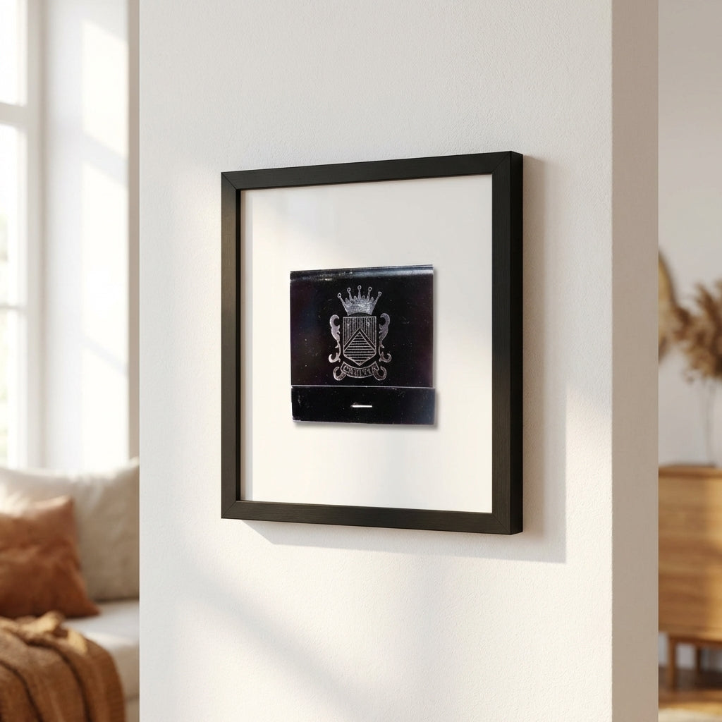 Warm, inviting scene of Carlyle Hotel framed poster in a cozy living space, emphasizing texture, framing, and natural lighting.