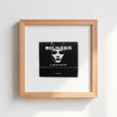 High-resolution framed print of Delilah’s Chicago with wooden frame, displayed on a wall in a cozy living room setting, showcasing detailed textures and natural lighting.