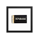 Republique Framed Print