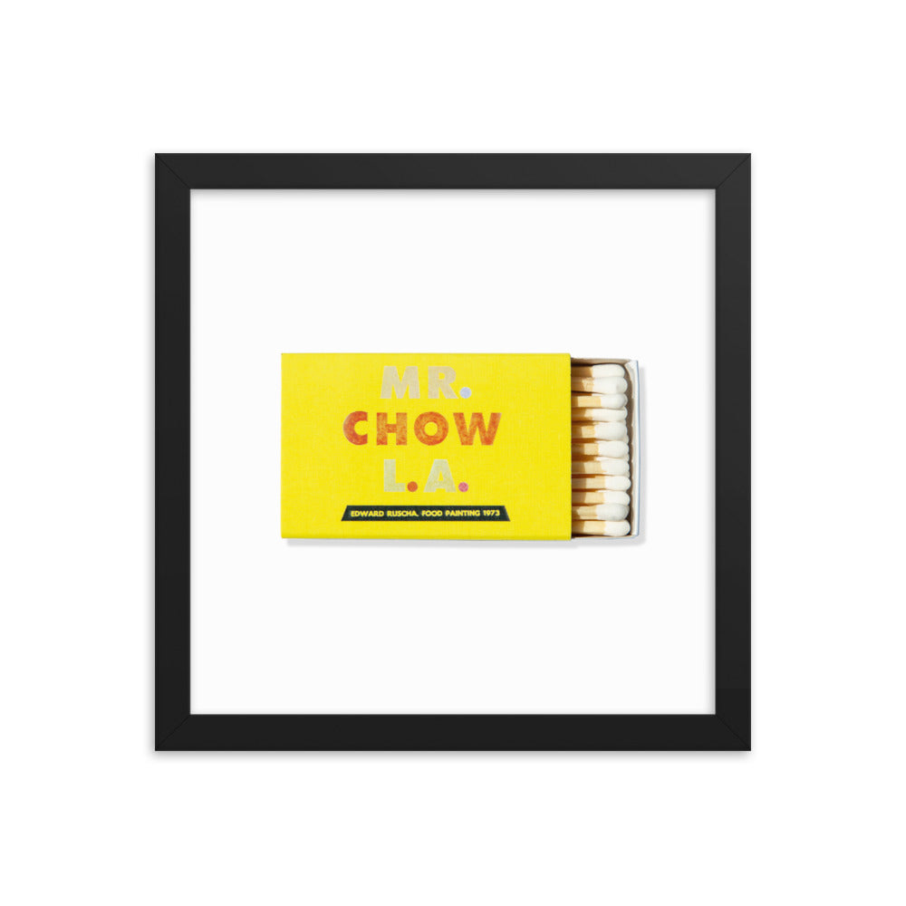 Mr. Chow Framed Print