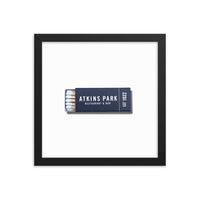 Atkins Park Framed Print