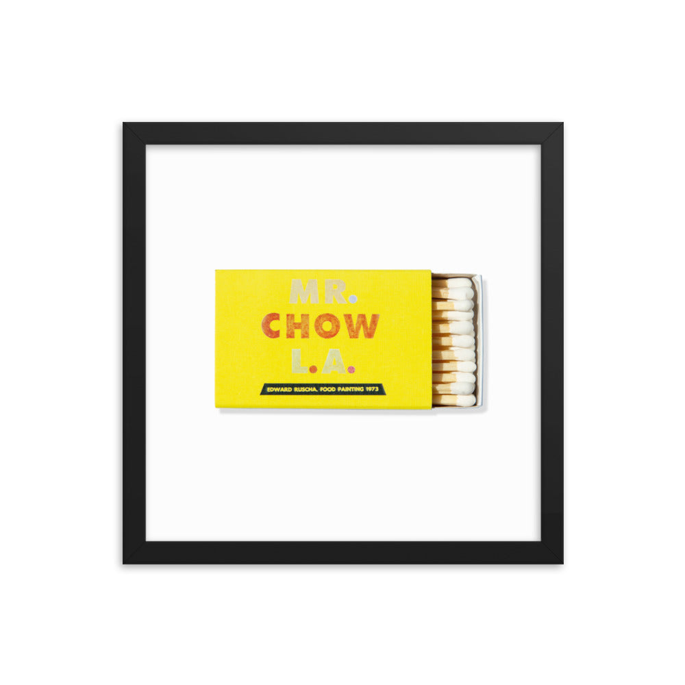 Mr. Chow Framed Print