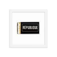 Republique Framed Print