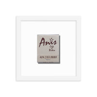 Anis Cafe Framed Print