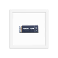 Atkins Park Framed Print