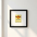 Professional product shot of the Hard Rock Las Vegas framed print on white background, highlighting detailed textures and warm lighting.