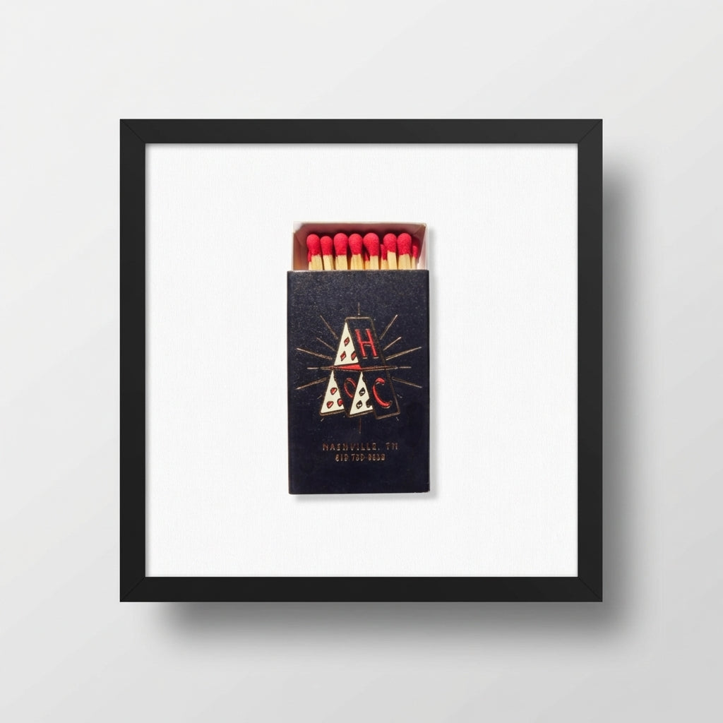 Full-body shot of House of Cards framed poster in a cozy living room, with warm sunlight highlighting the natural wood frame and detailed textures in a welcoming setting.