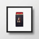 Full-body shot of House of Cards framed poster in a cozy living room, with warm sunlight highlighting the natural wood frame and detailed textures in a welcoming setting.