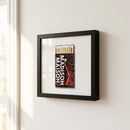 Full view of Madison Maison 2 framed poster on white wall in a cozy lifestyle setting with warm natural light and detailed texture.