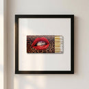 High-resolution shot of Madison Maison back framed poster hanging on white wall with black frame and acrylic protector, emphasizing cozy interior style.