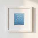 High-quality framed print of Marlton Hotel on white wall, showcasing a wooden ayous frame and natural lighting, emphasizing textures and crisp details.