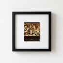 High-quality framed 'Monkey Bar' print in a cozy living room, showcasing vibrant details and natural lighting with warm, inviting ambiance.