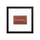 The Campbell Bar Matchbox Framed Print