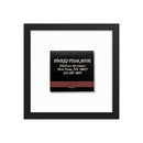 Sparks Steak House Matchbox Framed Print