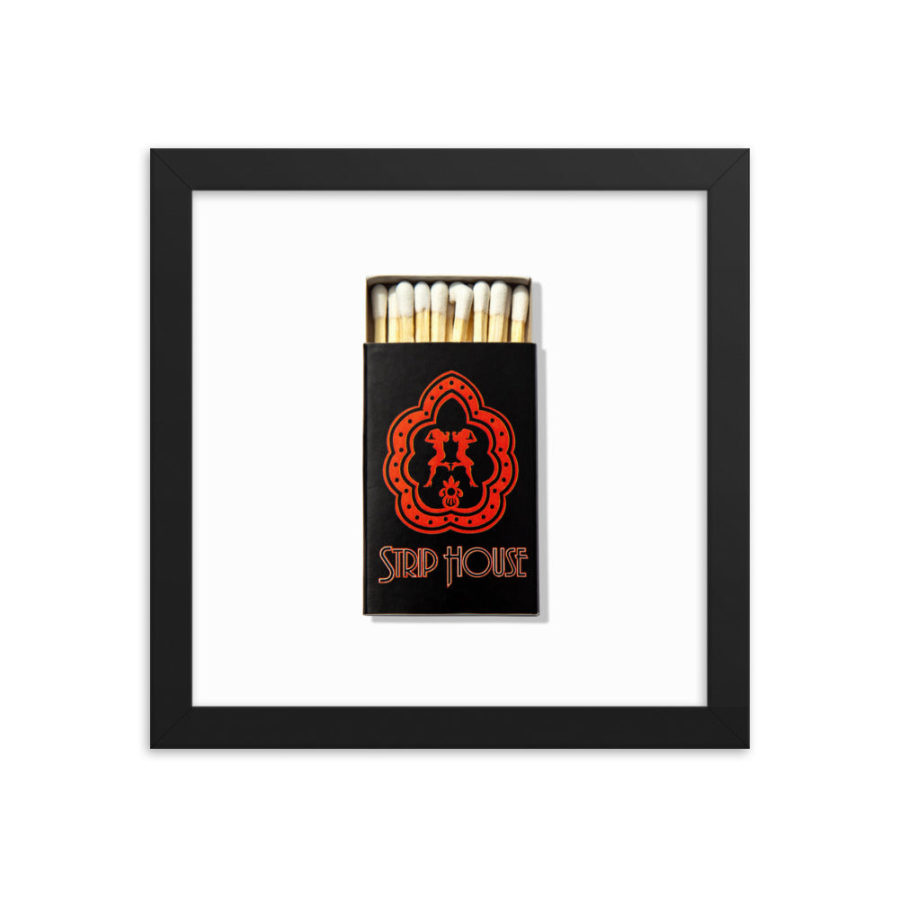 Strip House Matchbox Framed Print