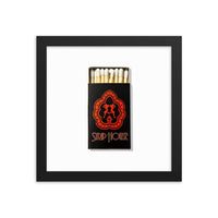 Strip House Matchbox Framed Print