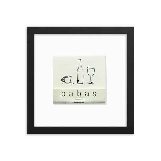 Babas on Cannon Framed Print