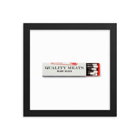 Quality Meats Framed Print