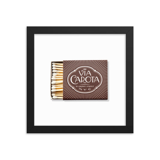 Via Carota Framed Print