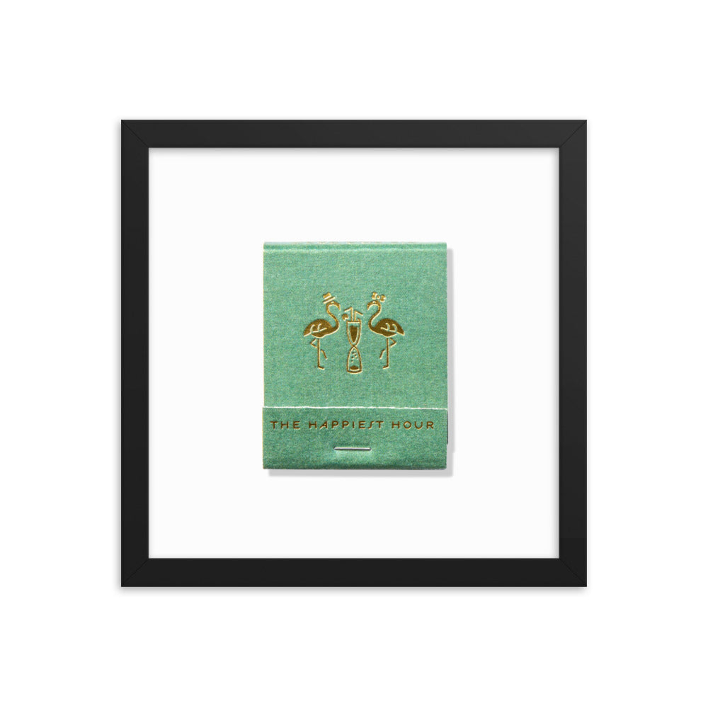 The Happiest Hour Matchbox Framed Print