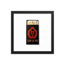 Strip House Matchbox Framed Print