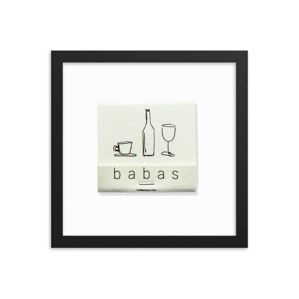 Babas on Cannon Framed Print