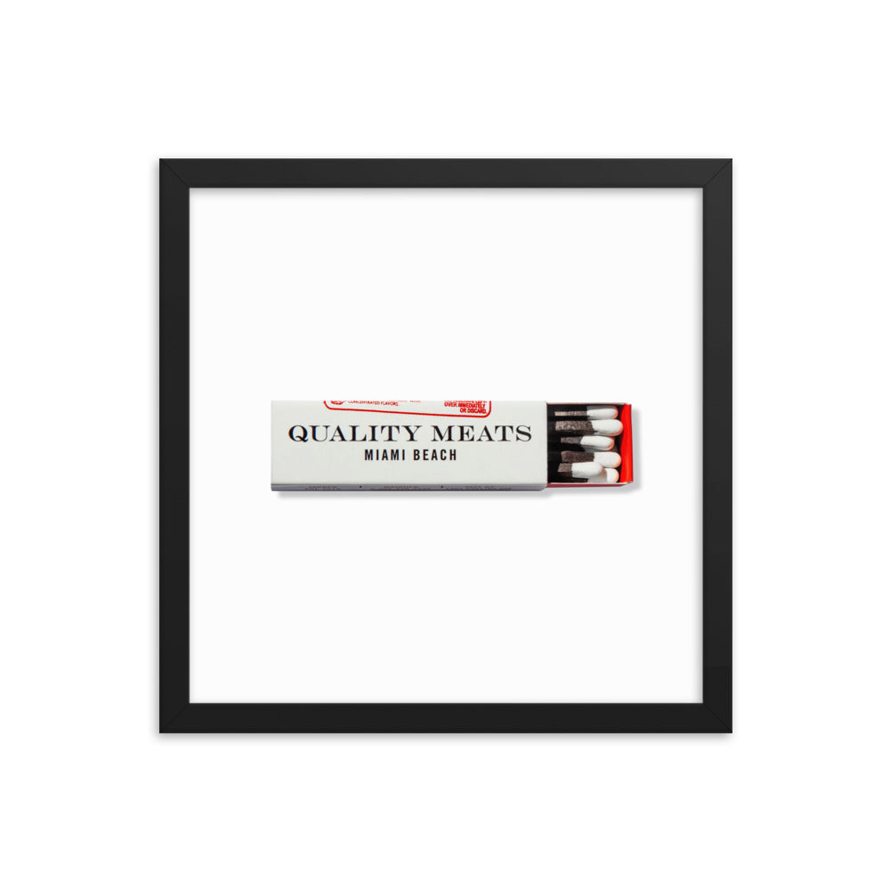 Quality Meats Framed Print