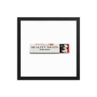 Quality Meats Framed Print