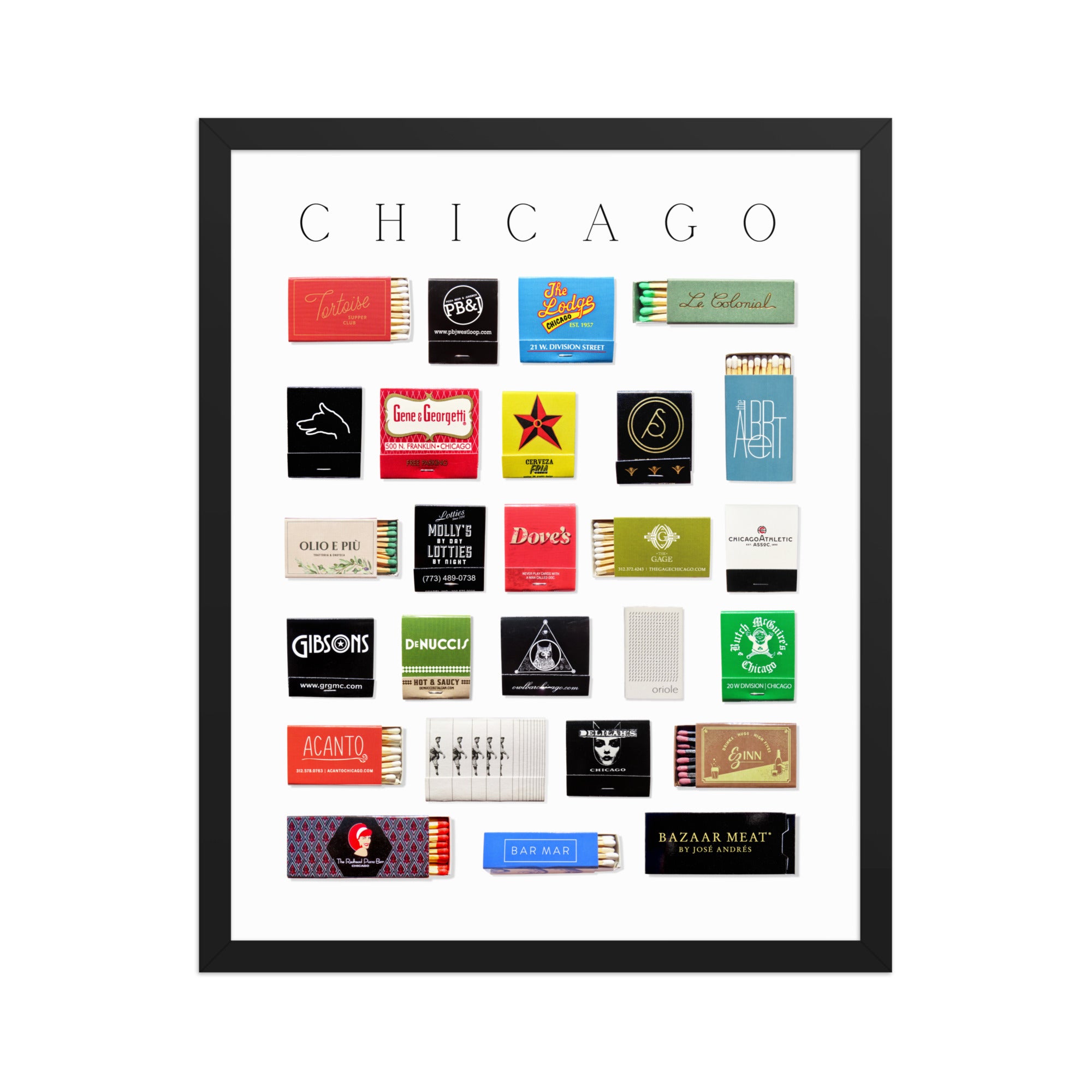 Chicago Matchbox Print