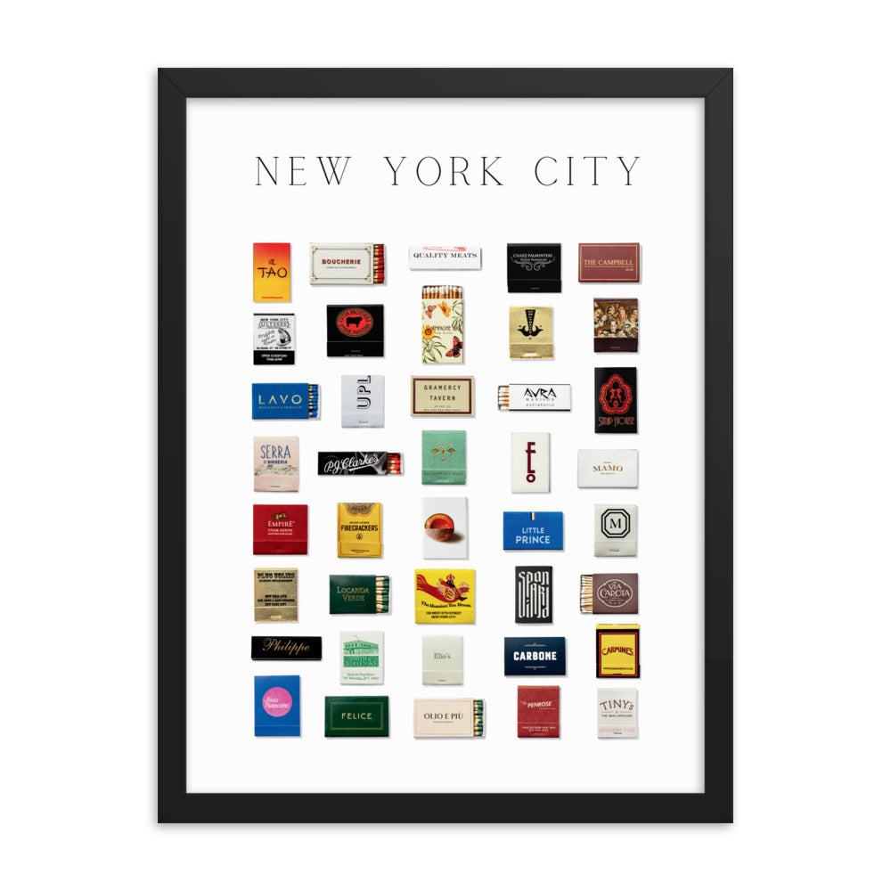 New York City Matchbox Framed Print