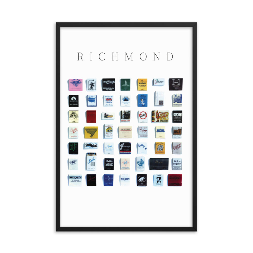 Richmond Vintage City Framed Print