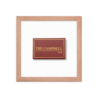 The Campbell Bar Matchbox Framed Print