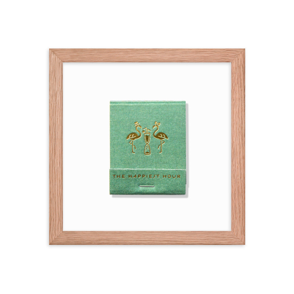 The Happiest Hour Matchbox Framed Print