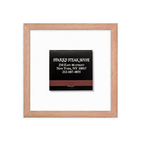 Sparks Steak House Matchbox Framed Print