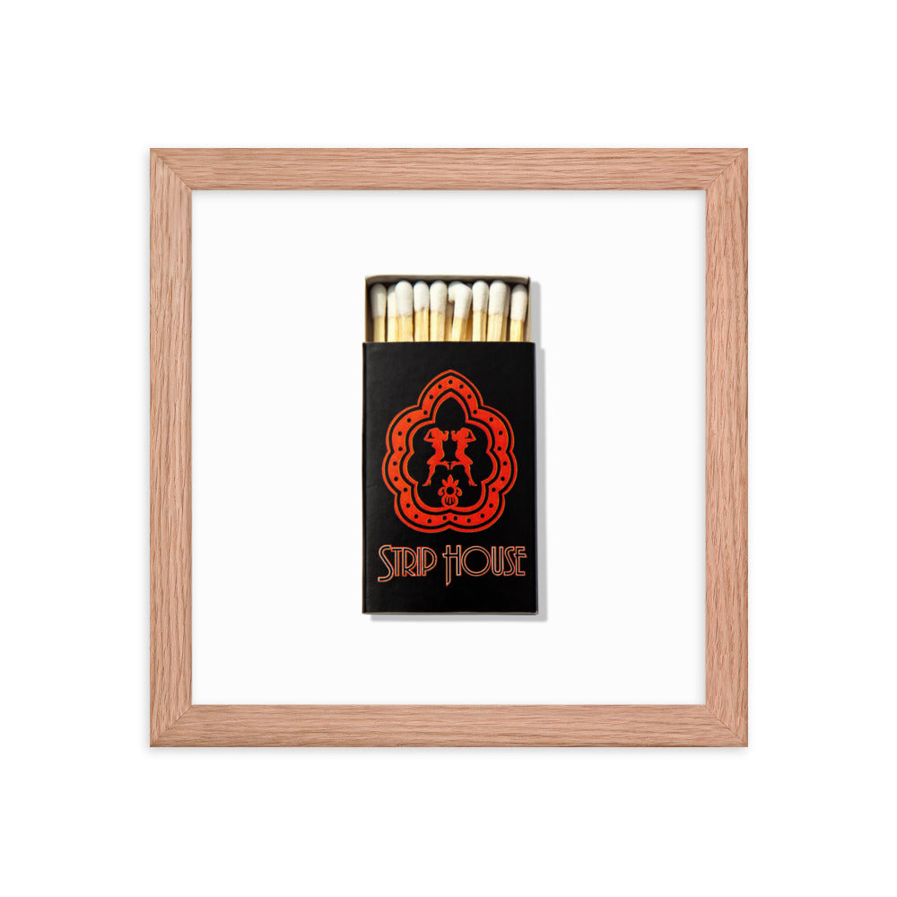 Strip House Matchbox Framed Print