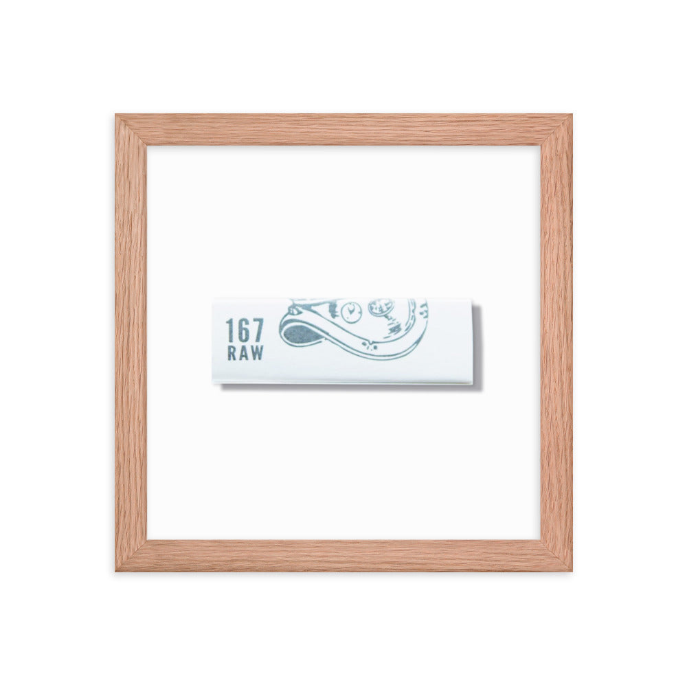 167 Raw Framed Print