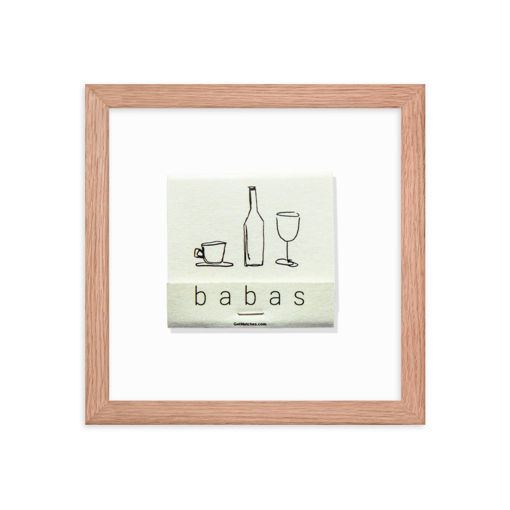 Babas on Cannon Framed Print