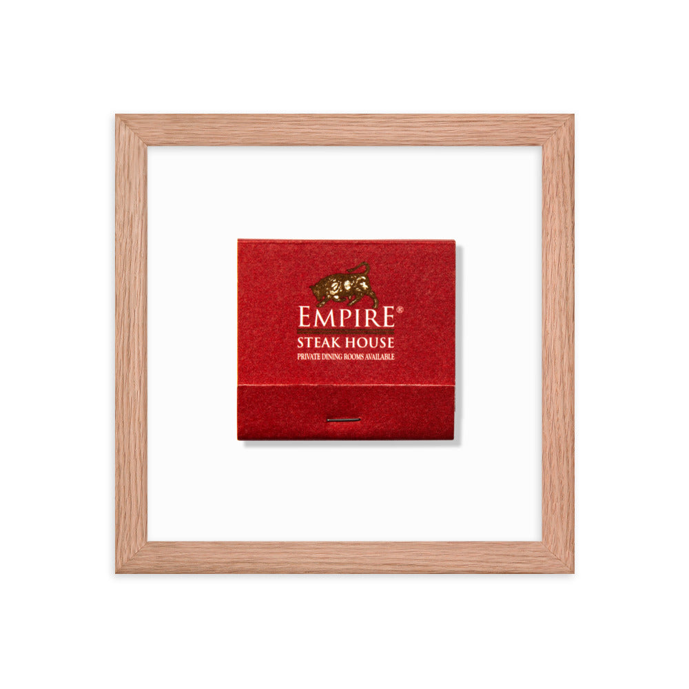 Empire Steakhouse Framed Print