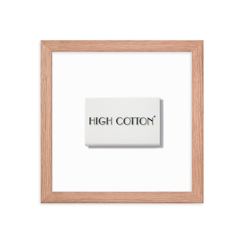 High Cotton Framed Print