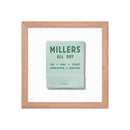 Millers All Day Framed Print