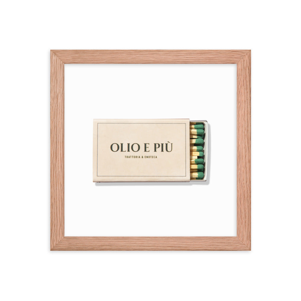 Olio E Piu Framed Print