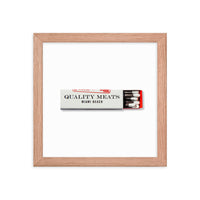 Quality Meats Framed Print