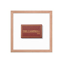 The Campbell Bar Matchbox Framed Print