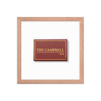 The Campbell Bar Matchbox Framed Print