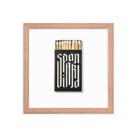 Spaniard Matchbox Framed Print