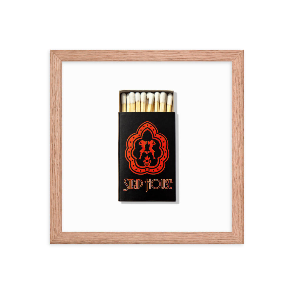 Strip House Matchbox Framed Print