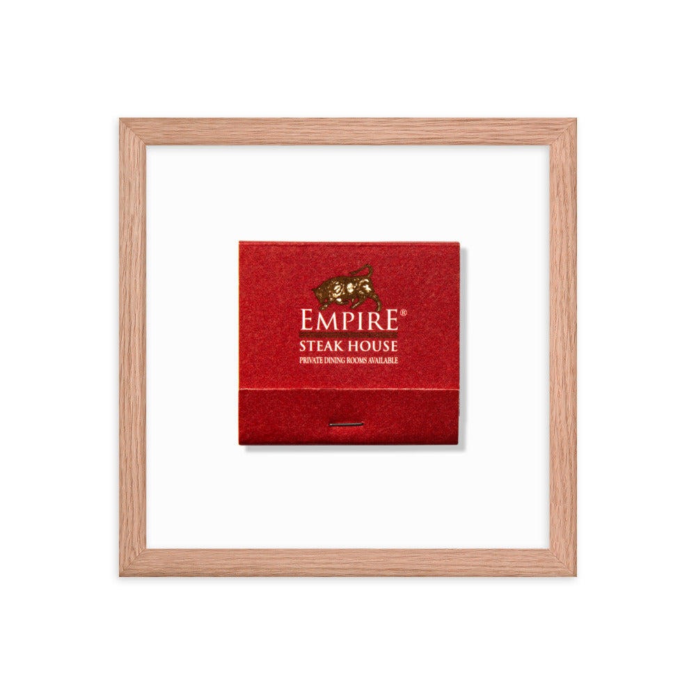 Empire Steakhouse Framed Print