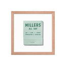 Millers All Day Framed Print