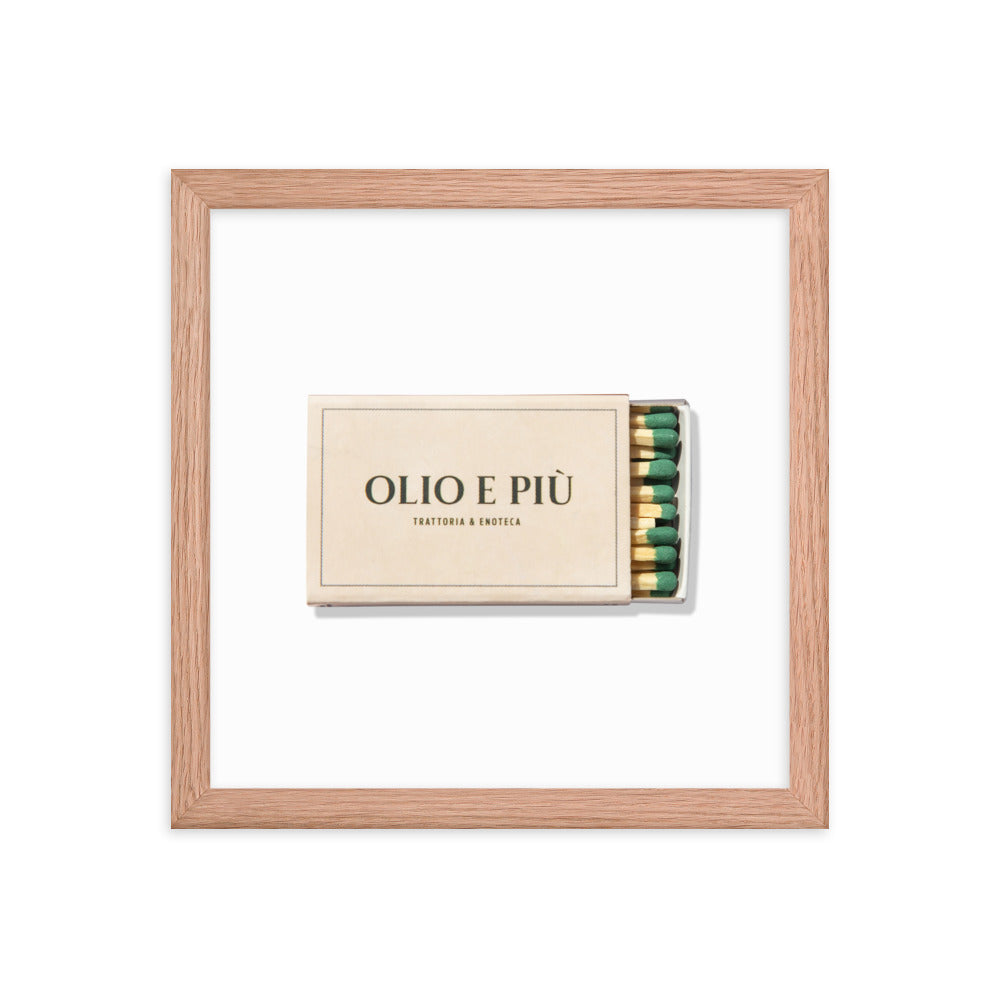 Olio E Piu Framed Print